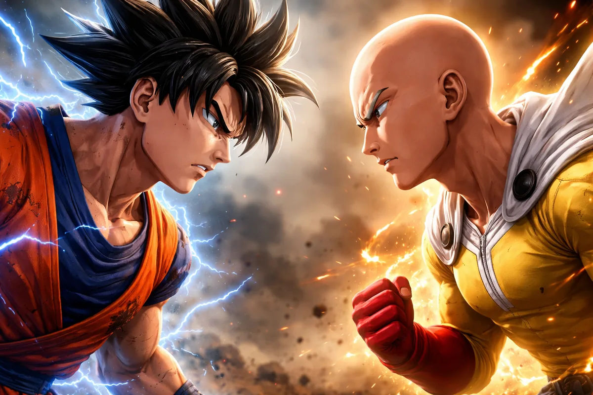 Comment Goku et Saitama se comparent dans leur style de combat ?